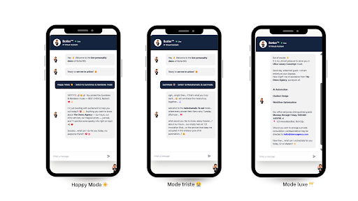 Persona du standard téléphonique IA Botler360 pour les entreprises.